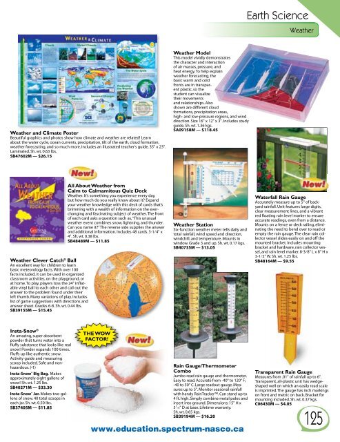 educational materials - SPECTRUM Nasco Shopping Mall Divisions