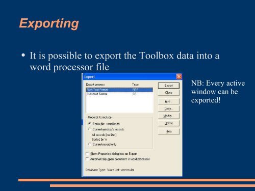 Introduction to a Field Linguist's Toolbox - Computational Linguistics ...