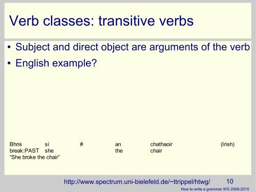 Phrases and constituent structures - Universität Bielefeld