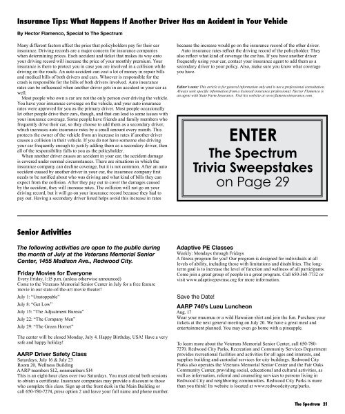 Queen Bee - The Spectrum Magazine - Redwood City's Monthly ...