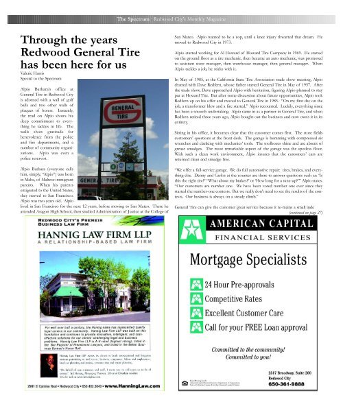 Publisher - The Spectrum Magazine - Redwood City's Monthly ...