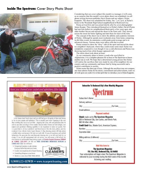 kappeler - The Spectrum Magazine - Redwood City's Monthly ...