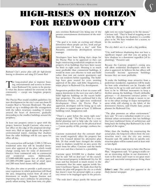 S - The Spectrum Magazine - Redwood City's Monthly Magazine ...