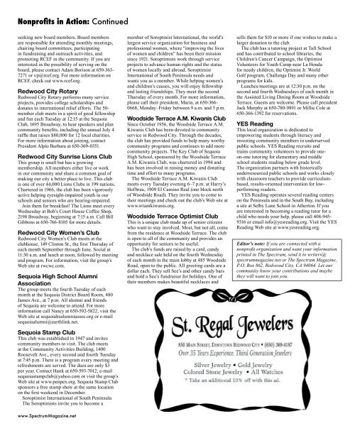 Service League - The Spectrum Magazine - Redwood City's Monthly ...