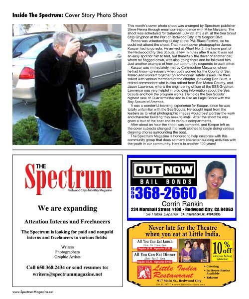 FREEDOM - The Spectrum Magazine - Redwood City's Monthly ...