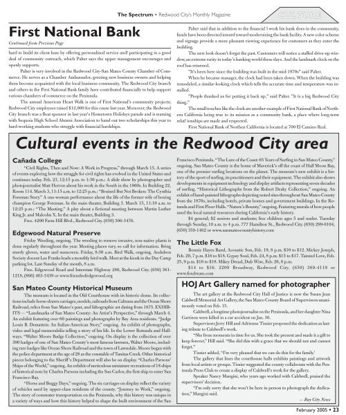Spectrum 9-04 - The Spectrum Magazine - Redwood City's Monthly ...