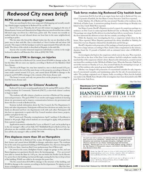 Spectrum 9-04 - The Spectrum Magazine - Redwood City's Monthly ...