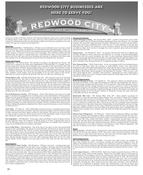 F e e l i n g t h e n e e d - The Spectrum Magazine - Redwood City's ...