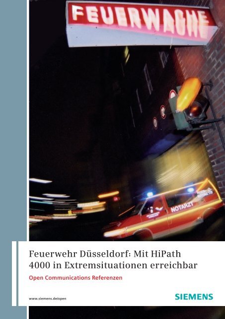 Feuerwehr DÃ¼sseldorf: Mit HiPath 4000 in ... - Speech Design