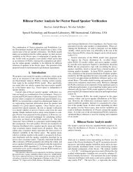 Bilinear Factor Analysis for iVector Based Speaker Verification