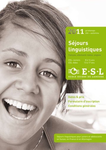 Séjours linguistiques - Esl-schools.org