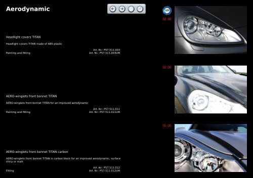 Conversion program for Porsche 957 Cayenne - Linea