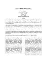 Substrate Bumping for Micro BGA - Speedline Technologies