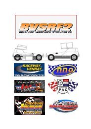 Reglement BriSCA BVSR F2 stockcar 2012 - Speedway Emmen