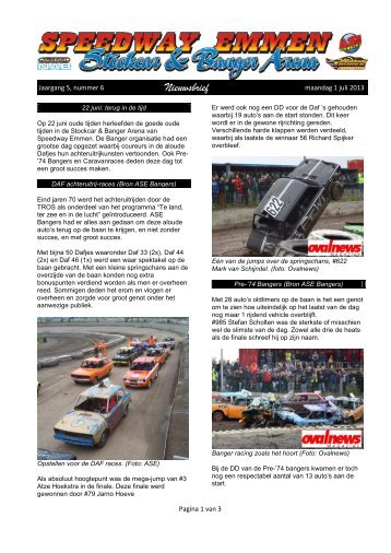 nieuwsbrief ASE 2013-06.pdf - Speedway Emmen