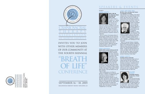 “BREATH OF LIFE” - Biodynamic Craniosacral Therapy Association ...