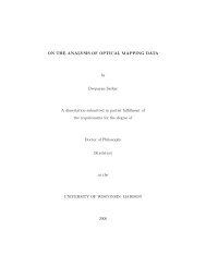 On the Analysis of Optical Mapping Data - University of Wisconsin ...