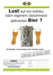 Lust auf ein kÃ¼hles, nach eigenem Geschmack ... - Speidel Tank
