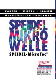 SPEIDEL - MicroTec Mikrowellentrockner - Speidel System ...