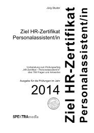 Leseprobe ZIEL HR-Zertifikat 2014.pdf - SPEKTRAmedia