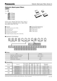 Dielectric Band-pass Filters (SMD) - SP-Elektroniikka