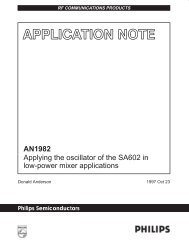 AN1982 Applying the oscillator of the SA602 in low-power mixer ...