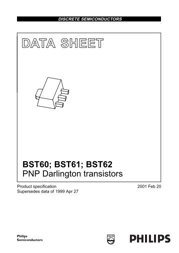 BST60; BST61; BST62 PNP Darlington transistors - SP-Elektroniikka