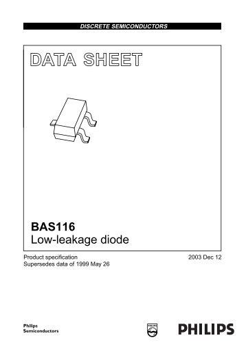 BAS116 Low-leakage diode - SP-Elektroniikka