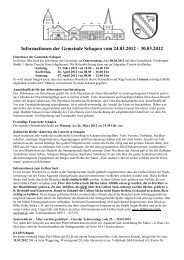 Informationen der Gemeinde Schapen vom 24.03.2012 â 30.03.2012