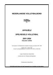 Officiële Spelregels Volleybal 2001-2004 nieuwe editie