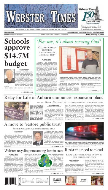 webster - Southbridge Evening News