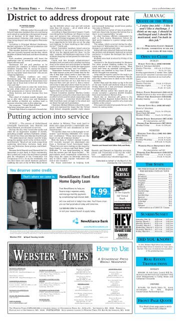 webster - Southbridge Evening News