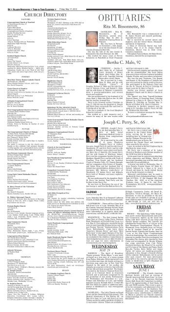 May 17, 2013 - Stonebridge Press and Villager Newspapers