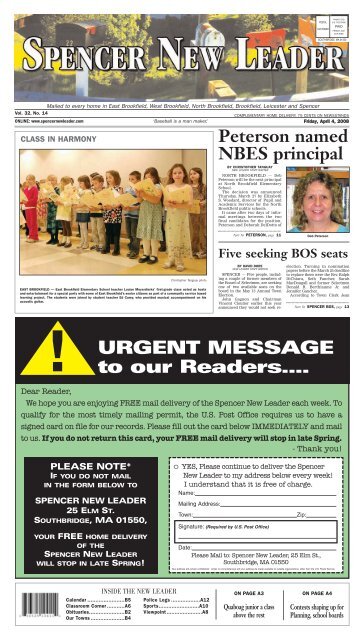 Spencer - Southbridge Evening News