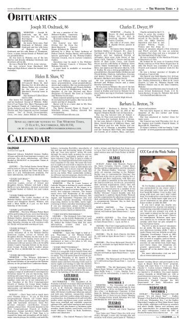 November 02, 2012 - Southbridge Evening News