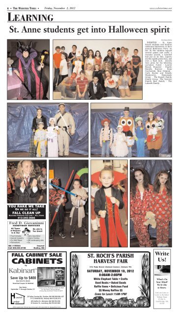 November 02, 2012 - Southbridge Evening News