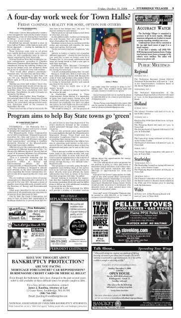 Sturbridge 7-27-07 (Page 1) - Stonebridge Press and Villager ...