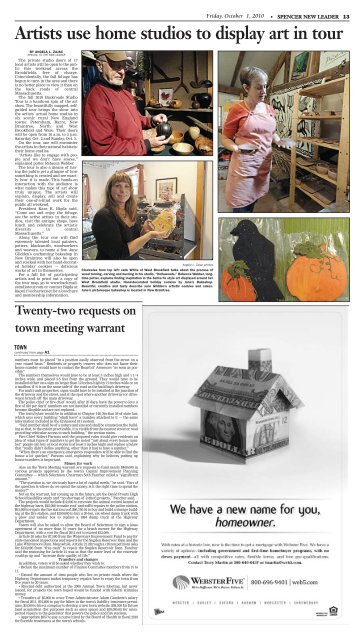 october specials - Southbridge Evening News