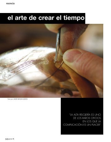 el arte de crear el tiempo nsencia - Spend In