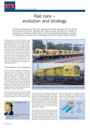 RTR: Rail care - evolution and strategy - speno international sa