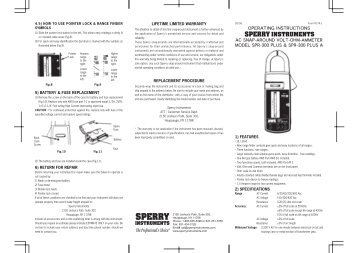 Manual - Sperry Instruments