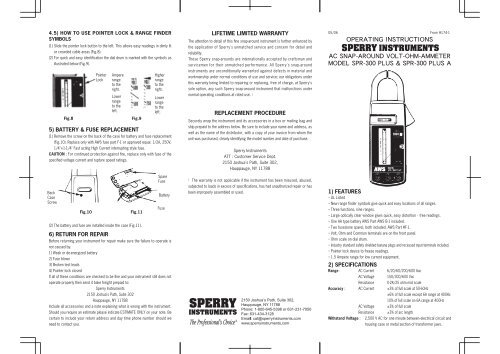 Manual - Sperry Instruments