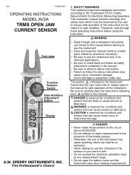 Manual - Sperry Instruments