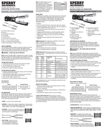 OPERATING INSTRUCTIONS MODEL: GMC-3000 Crimp-n-Test ...