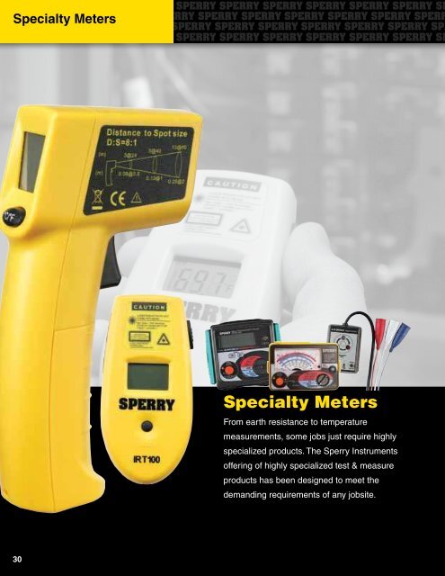 Download the PDF Catalog - Sperry Instruments