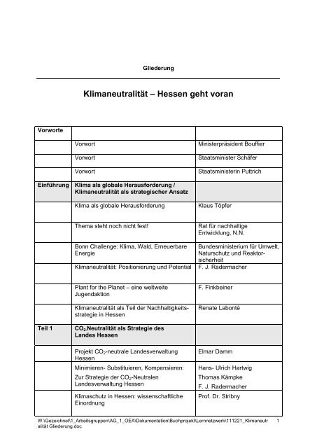 Gliederung - SPES