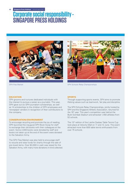 Singapore Press Holdings annual report 2011 Singapore Press ...