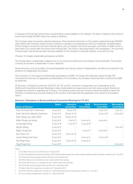 Singapore Press Holdings annual report 2011 Singapore Press ...