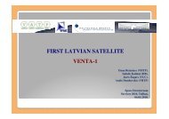 FIRST LATVIAN SATELLITE VENTA-1 - EAS