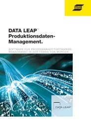 DATA LEAP Produktionsdaten- Management. - ESAB Cutting Systems